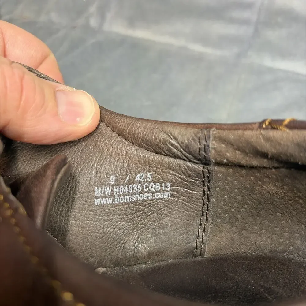 Men's Born Nathaniel Casual Lace Up Oxfords Shoes Size 12 US/46 EU Brown Leather